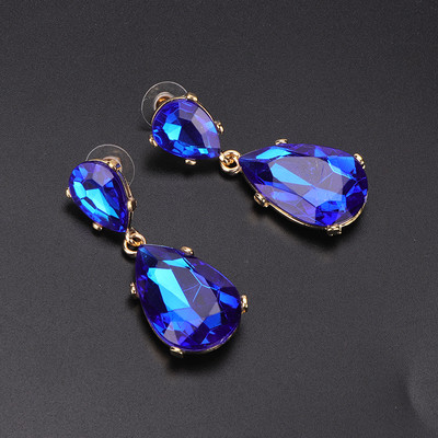 Κομψά κυρίες σκουλαρίκια σε πέντε χρώματα με πέτρες