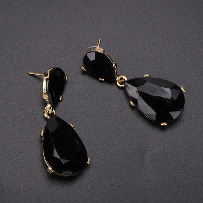 Κομψά κυρίες σκουλαρίκια σε πέντε χρώματα με πέτρες