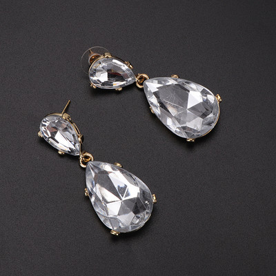 Κομψά κυρίες σκουλαρίκια σε πέντε χρώματα με πέτρες