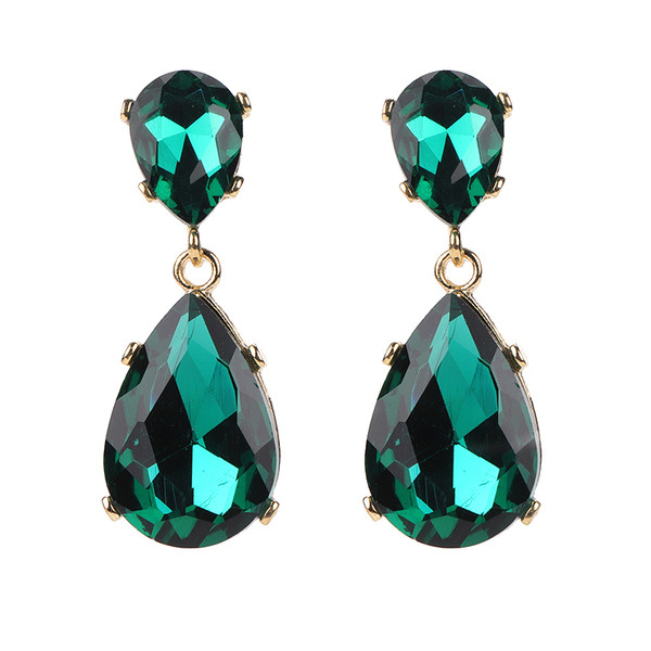 Κομψά κυρίες σκουλαρίκια σε πέντε χρώματα με πέτρες