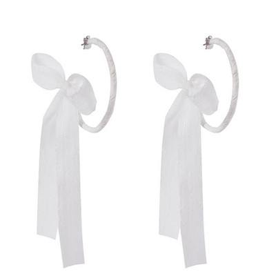 Μοντέρνα κυρίες σκουλαρίκια με κορδέλα σε πέντε χρώματα