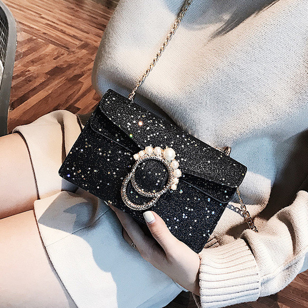 Κυρίες μοντέρνες τσάντες μπροκάρ με διακοσμητικές χάντρες