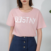 Γυναικείο μπλουζάκι με λευκό σημάδι