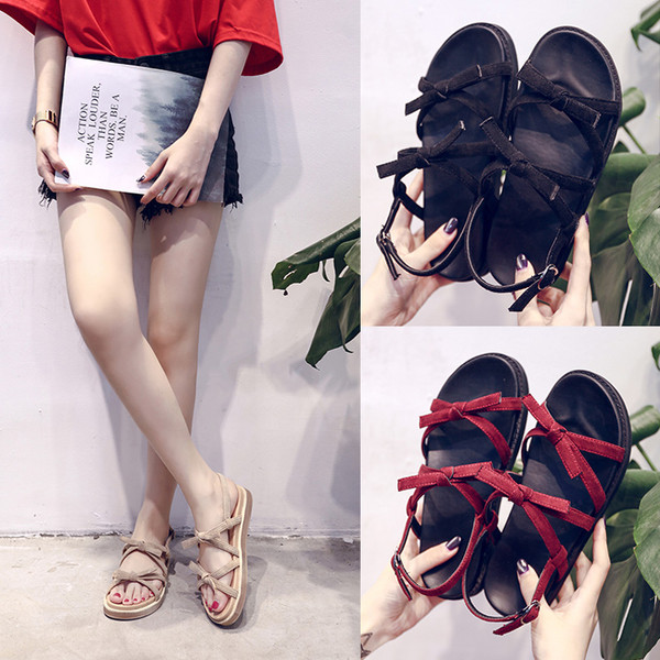 Дамски велурени сандали в три цвята