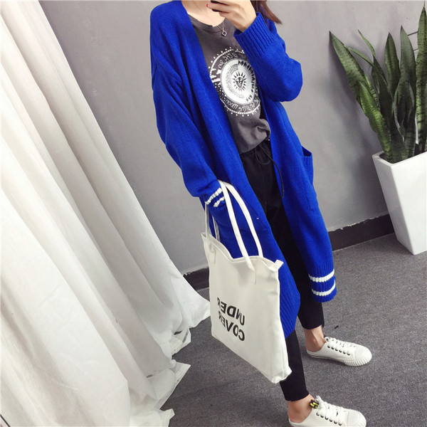 Дълга дамска жилетка в два цвята