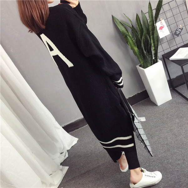 Дълга дамска жилетка в два цвята