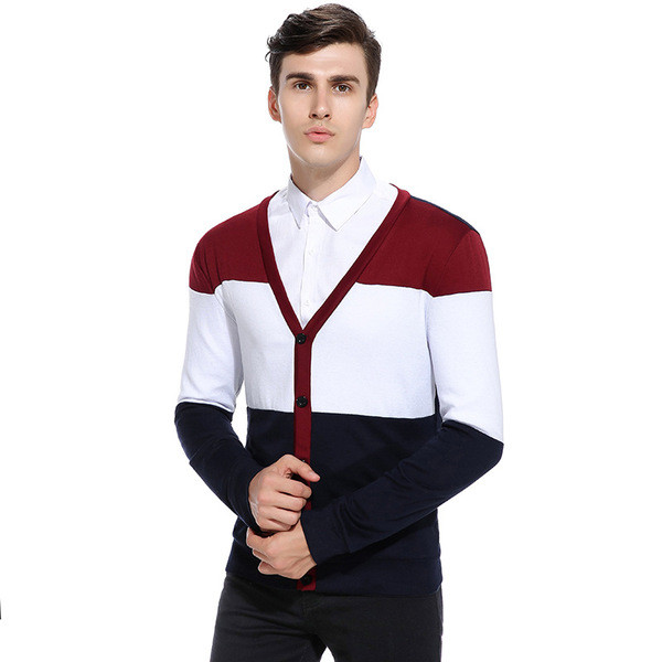 Мъжка цветна жилетка модел Slim в два нюанса