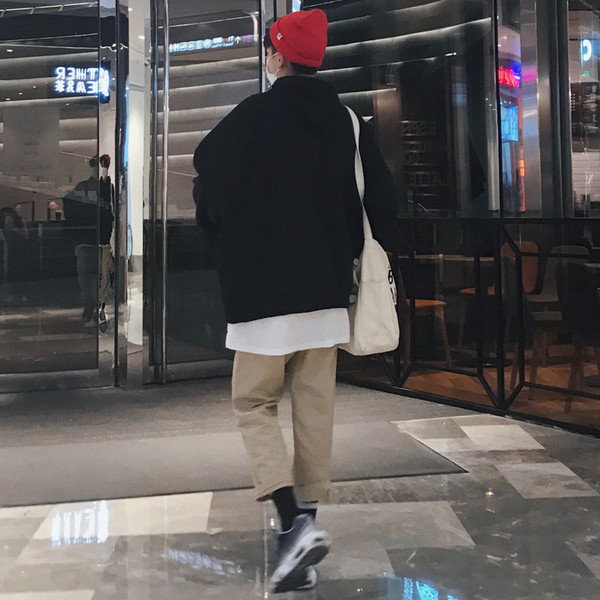 Hanorac sport pentru bărbați cu inscripție în negru și maro