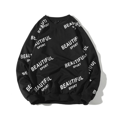 Modern férfi pulóver több színben feliratos - ingyenes modell