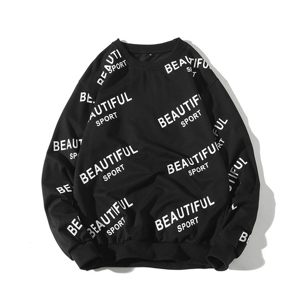 Modern férfi pulóver több színben feliratos - ingyenes modell