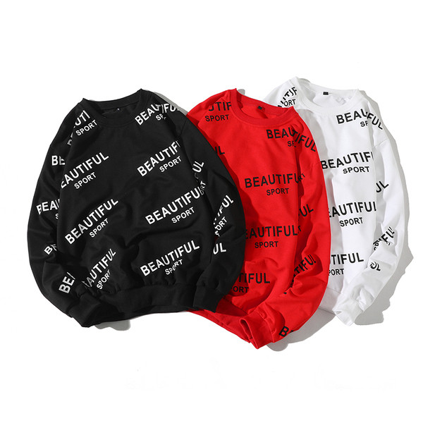 Modern férfi pulóver több színben feliratos - ingyenes modell