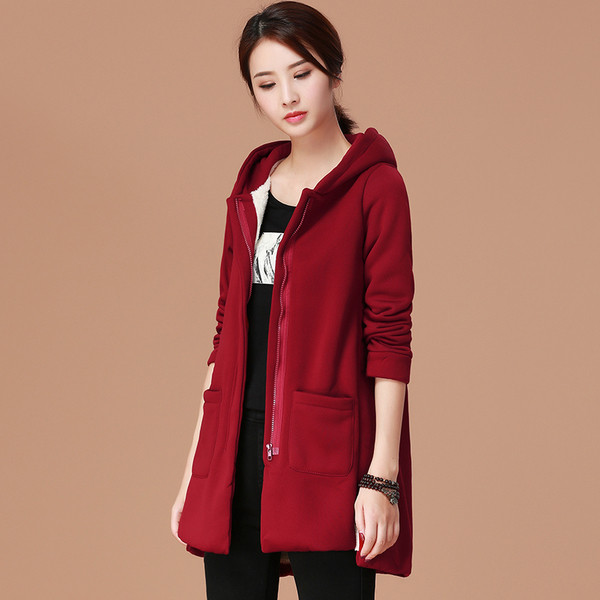 Γυναικείο φούτερ με κουκούλα σε δύο χρώματα