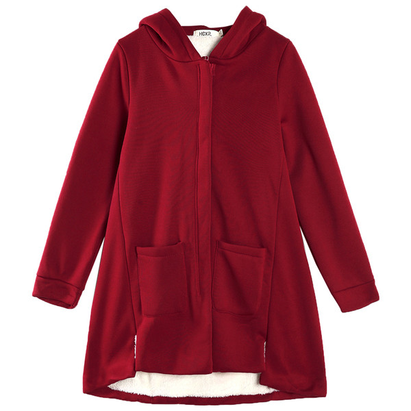 Γυναικείο φούτερ με κουκούλα σε δύο χρώματα