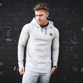 Hanorac barbatesc cu gluga si buzunar in trei culori