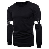 Pulover bărbătesc cu cataramă pe mâneci în mai multe culori