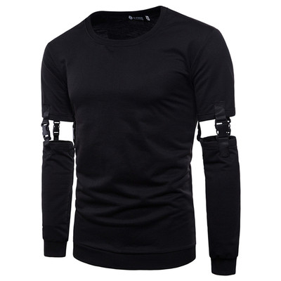 Pulover bărbătesc cu cataramă pe mâneci în mai multe culori