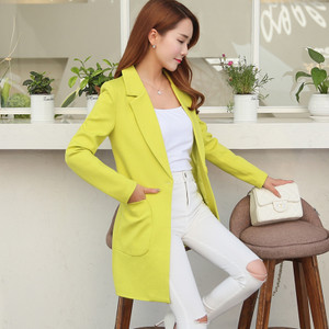 Jachetă lungă elegantă pentru femei, în două culori