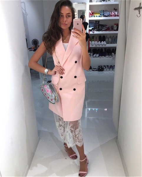 Vesta eleganta lunga de dama in trei culori