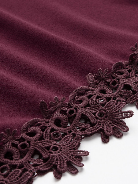  Γυναικείο φόρεμα με μακριά μανίκια και δαντέλα