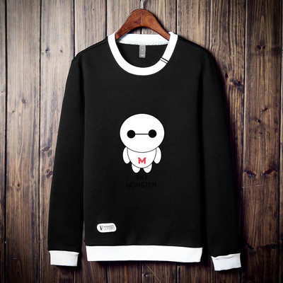 Bluza barbateasca cu maneca lunga cu aplicatie in diferite modele