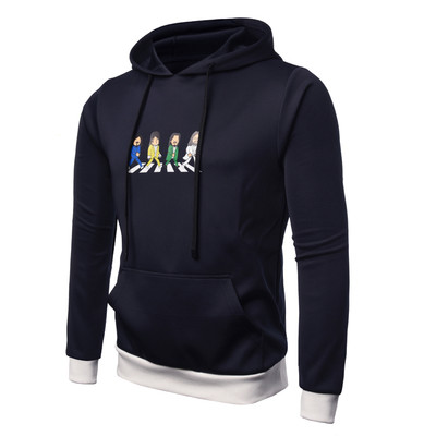 Hanorac de zi cu zi pentru bărbați cu aplicare în patru culori