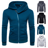 Hanorac sport barbati cu fermoar si gluga in mai multe culori - model Slim