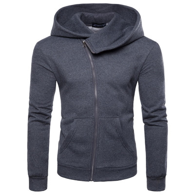 Hanorac sport barbati cu fermoar si gluga in mai multe culori - model Slim