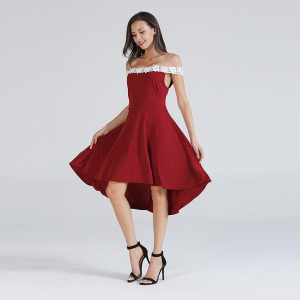 Γυναικείο φόρεμα με δαντέλα σε διάφορα χρώματα