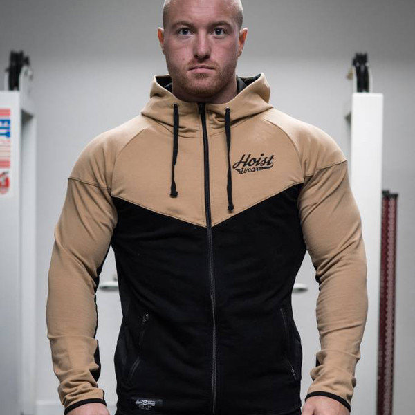 Hanorac barbatesc cu inscriptie si fermoar in patru culori - model Slim