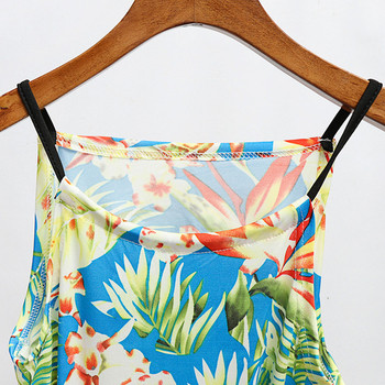 Γυναικείο φόρεμα μακρύ μοτίβο με φλοράλ πριντ σε τρία χρώματα