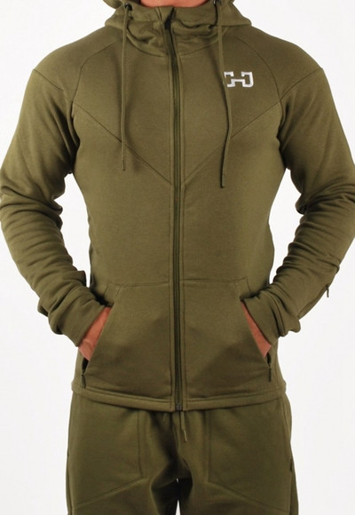 Hanorac bărbătesc din bumbac în două culori cu glugă și buzunare