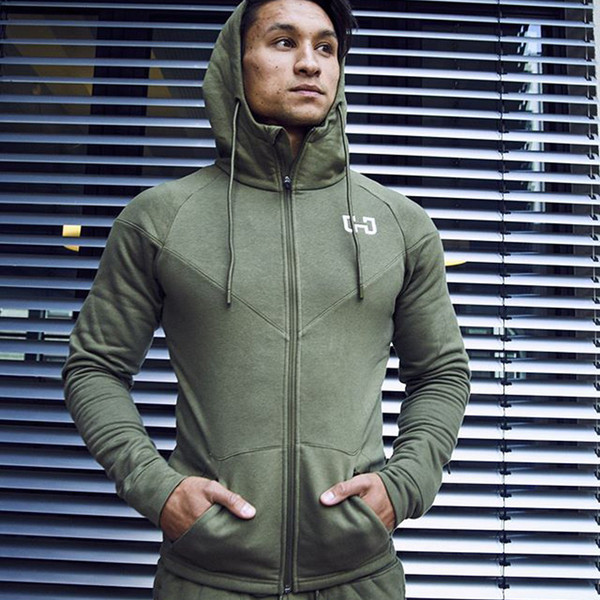 Hanorac bărbătesc din bumbac în două culori cu glugă și buzunare