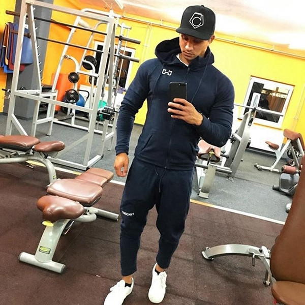 Hanorac bărbătesc din bumbac în două culori cu glugă și buzunare