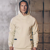 Hanorac casual pentru bărbați cu glugă în bej, gri și negru