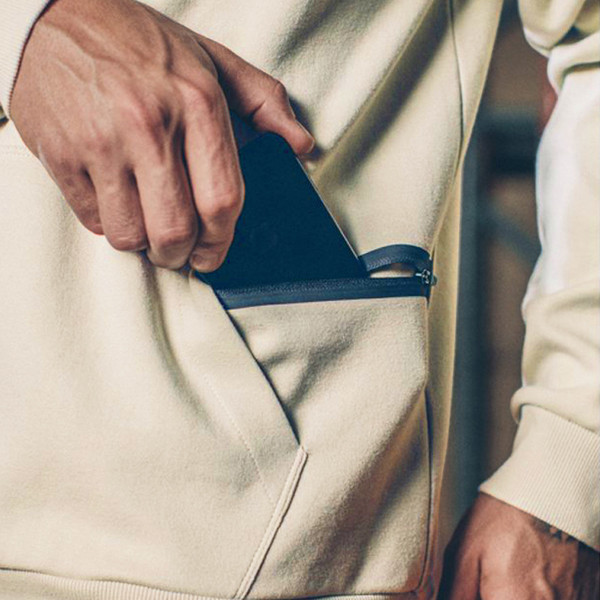 Hanorac casual pentru bărbați cu glugă în bej, gri și negru