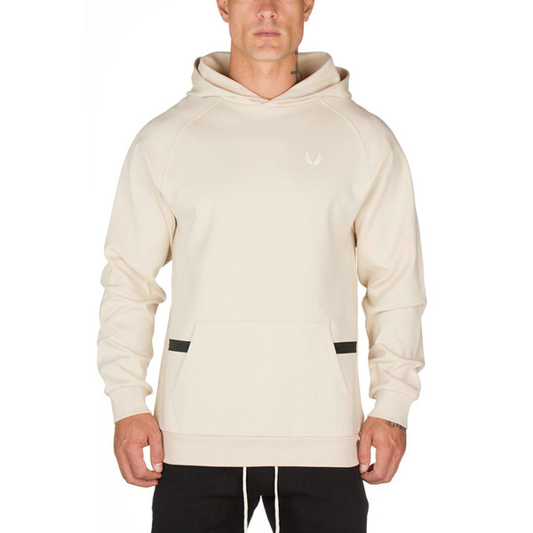 Hanorac casual pentru bărbați cu glugă în bej, gri și negru