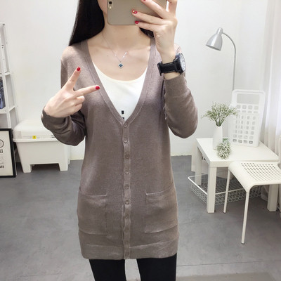 Κομψή γυναικεία μακρύ ζακέτα  Slim σε δύο χρώματα