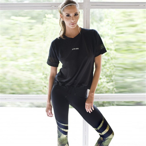 Jambiere sport de damă cu model geometric