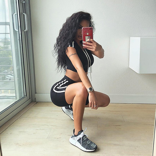 Set sport pentru femei în negru și albastru