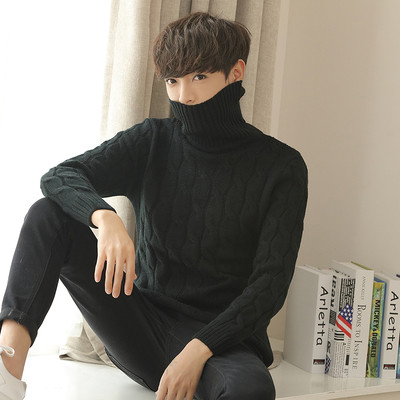 Férfi vastag pulóver - sima modell