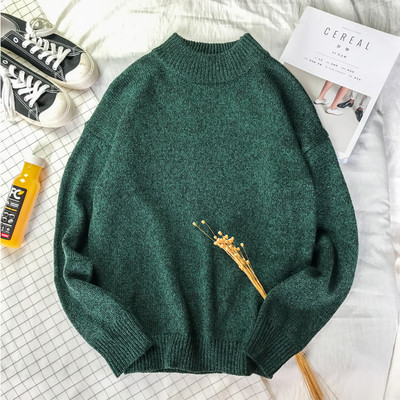 Pulover gros barbatesc cu guler in forma de O in mai multe modele