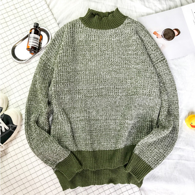 Pulover gros barbatesc cu guler in forma de O in mai multe modele