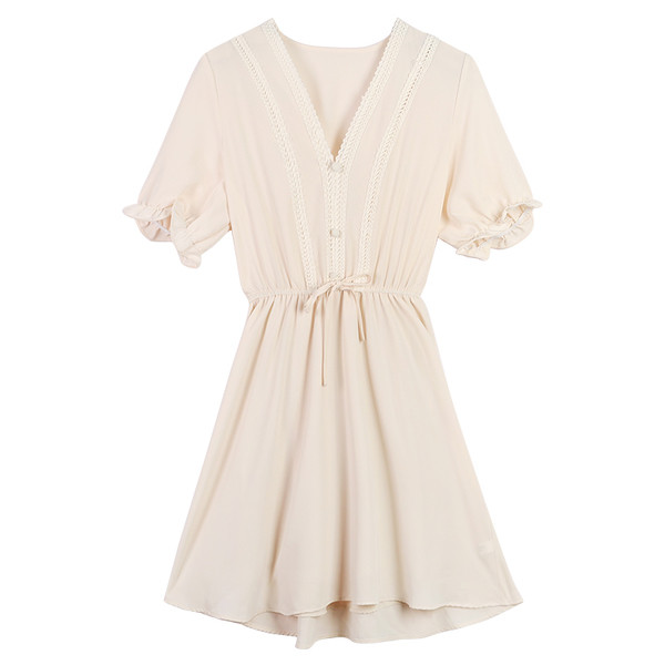 Rochie de dama din sifon cu decolteu in V model