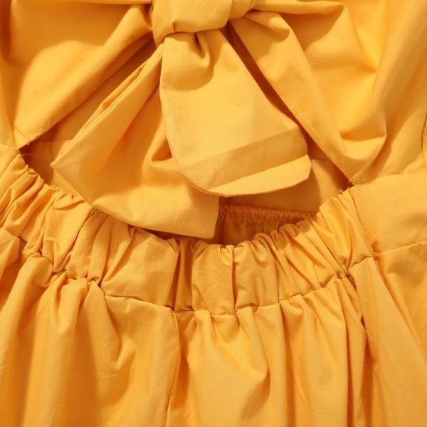  Γυναικείο φόρεμα σε δύο χρώματα με κορδέλα στην πλάτη 