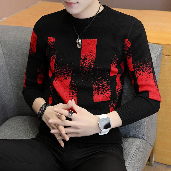 Pulover barbatesc cu guler jos in 2 culori