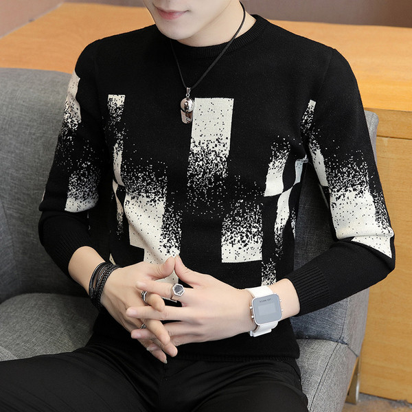 Pulover barbatesc cu guler jos in 2 culori