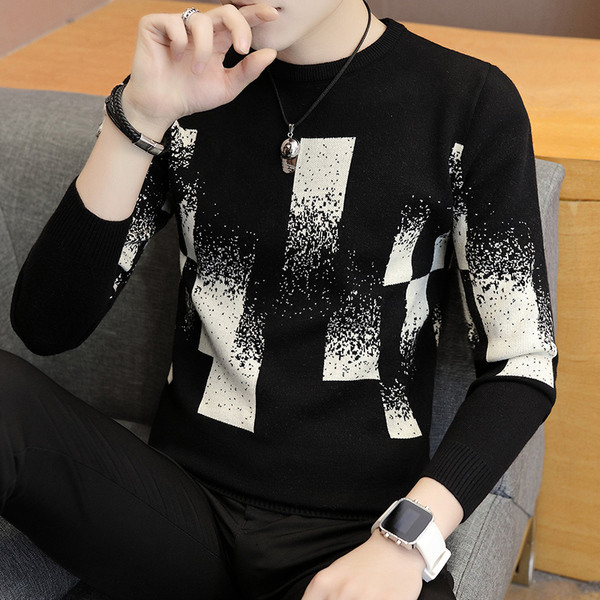 Pulover barbatesc cu guler jos in 2 culori