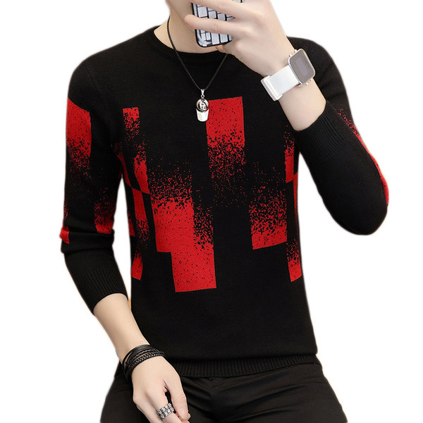 Pulover barbatesc cu guler jos in 2 culori