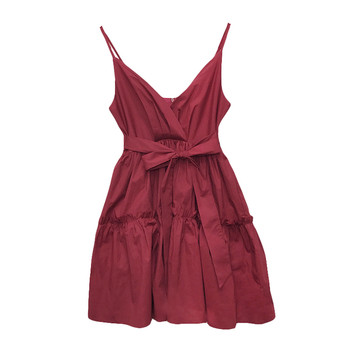 HIT Rochie moderna de dama cu decolteu in V model in doua culori