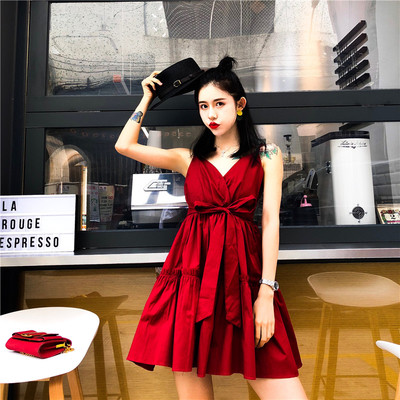 HIT Rochie moderna de dama cu decolteu in V model in doua culori